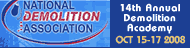 NDA 14th Annual Demolition Academy